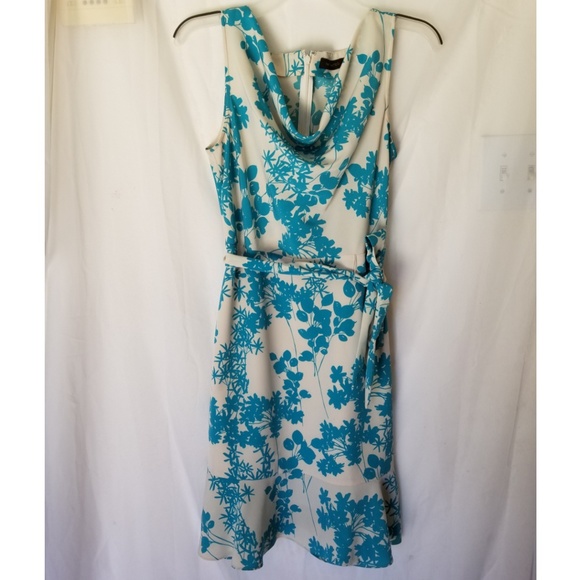 The Limited Dresses & Skirts - The limited blue & ivory floral dress size 6